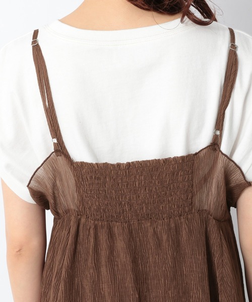 Heather(ヘザー)の「ウェイビープリーツキャミワンピース 948480(ワンピース・レディース・ブラウン/グレー/アイボリー/グレー系その他/ピンク/ブルー/ブラック/グリーン・FREE)」の20枚目の写真