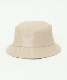 フェイクレザーバケットハット