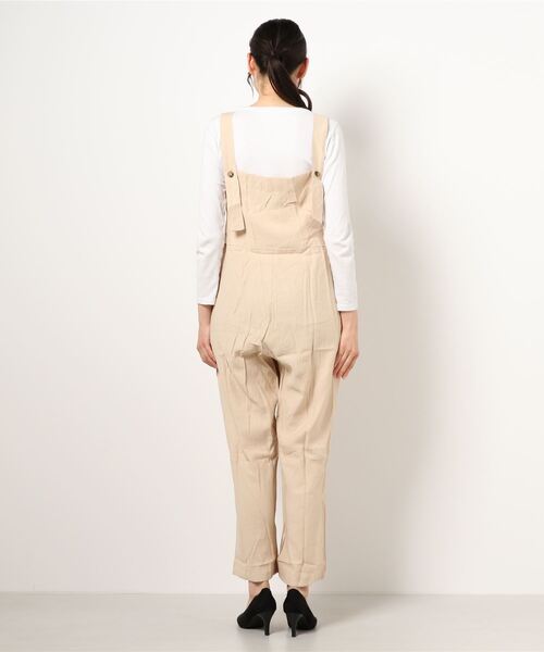 toucher du brise(トゥシェドブリーズ)の「ワイドサロペット(サロペット/オーバーオール・レディース・ブラック/ベージュ/カーキ・M)」の11枚目の写真