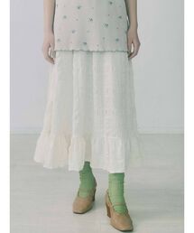 merry jenny | フクレジャガードフレアスカート【セットアップ着用可能】(スカート)