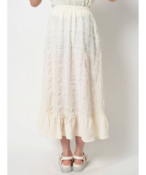 merry jenny(メリージェニー)の「フクレジャガードフレアスカート【セットアップ着用可能】(スカート・レディース・ライトブルー/ブラック/アイボリー・FREE)」の16枚目の写真