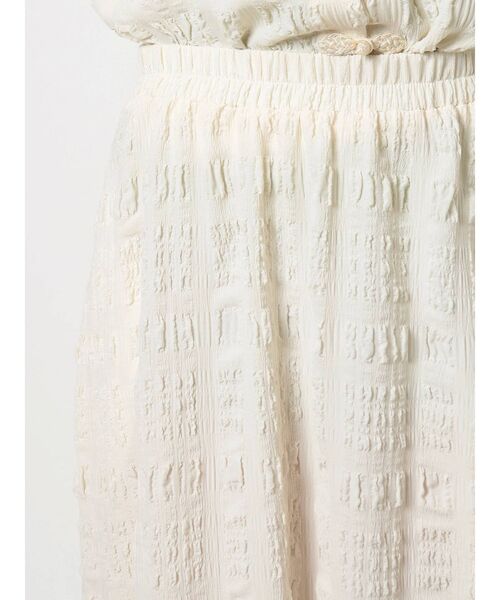 merry jenny(メリージェニー)の「フクレジャガードフレアスカート【セットアップ着用可能】(スカート・レディース・ライトブルー/ブラック/アイボリー・FREE)」の17枚目の写真