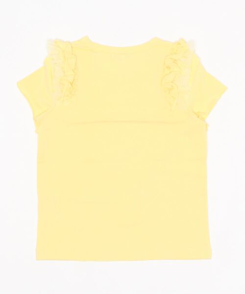 panpantutu（パンパンチュチュ）の「フリルショルダートップス(半袖)(110-130cm)（Tシャツ/カットソー・キッズ・レモンイエロー/ベビーピンク/ライトベージュ/ミント/ピンク系その他/ローズ/ネイビー・120cm/110cm/130cm）」の17枚目の写真