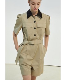 Fano Studios（ファノ ストゥディオズ）の「【Fano Studios】Waist belt bicolor playsuit FX21K002（つなぎ/オールインワン・メンズ）」