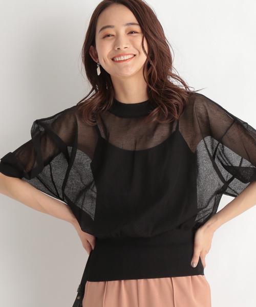 Andemiu(アンデミュウ)の「シアードルマンスリーブ2セット947184(ニット/セーター・レディース・ブラック/オレンジ/ライトグレー・FREE)」の18枚目の写真