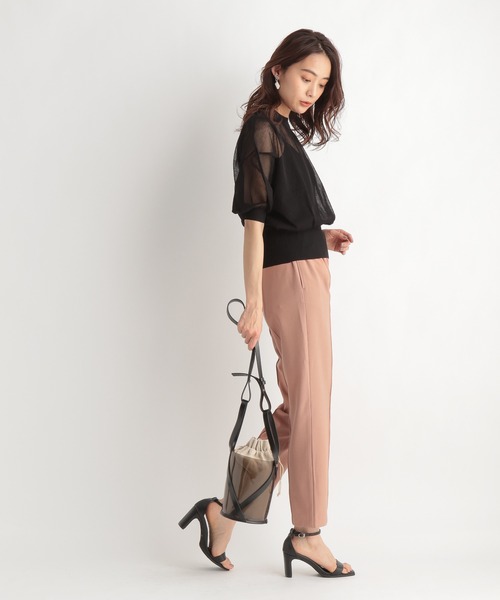 Andemiu(アンデミュウ)の「シアードルマンスリーブ2セット947184(ニット/セーター・レディース・ブラック/オレンジ/ライトグレー・FREE)」の10枚目の写真