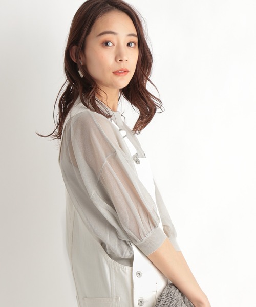 Andemiu(アンデミュウ)の「シアードルマンスリーブ2セット947184(ニット/セーター・レディース・ブラック/オレンジ/ライトグレー・FREE)」の21枚目の写真