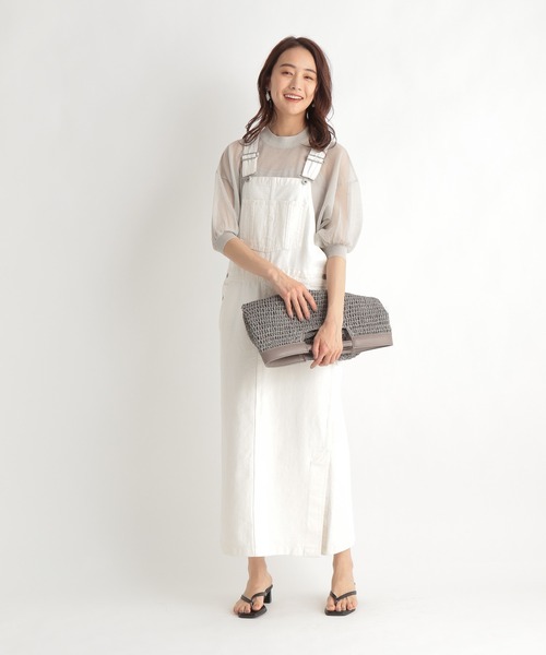 Andemiu(アンデミュウ)の「シアードルマンスリーブ2セット947184(ニット/セーター・レディース・ブラック/オレンジ/ライトグレー・FREE)」の4枚目の写真