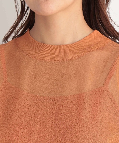 Andemiu(アンデミュウ)の「シアードルマンスリーブ2セット947184(ニット/セーター・レディース・ブラック/オレンジ/ライトグレー・FREE)」の7枚目の写真