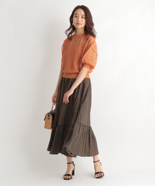 Andemiu(アンデミュウ)の「シアードルマンスリーブ2セット947184(ニット/セーター・レディース・ブラック/オレンジ/ライトグレー・FREE)」の19枚目の写真