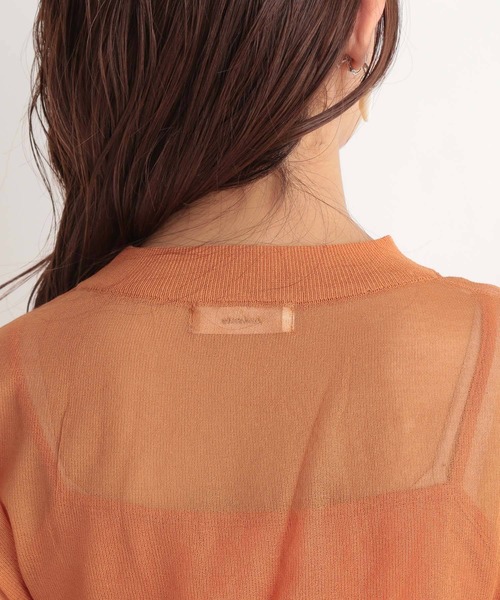 Andemiu(アンデミュウ)の「シアードルマンスリーブ2セット947184(ニット/セーター・レディース・ブラック/オレンジ/ライトグレー・FREE)」の9枚目の写真