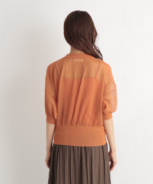 Andemiu(アンデミュウ)の「シアードルマンスリーブ2セット947184(ニット/セーター・レディース・ブラック/オレンジ/ライトグレー・FREE)」の5枚目の写真