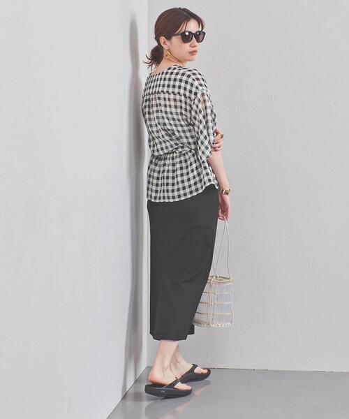 UNITED ARROWS（ユナイテッドアローズ）の「UWSC スムース ジャージー タイトスカート◆（スカート・レディース・ブラック/オリーブ・38/36）」の7枚目の写真