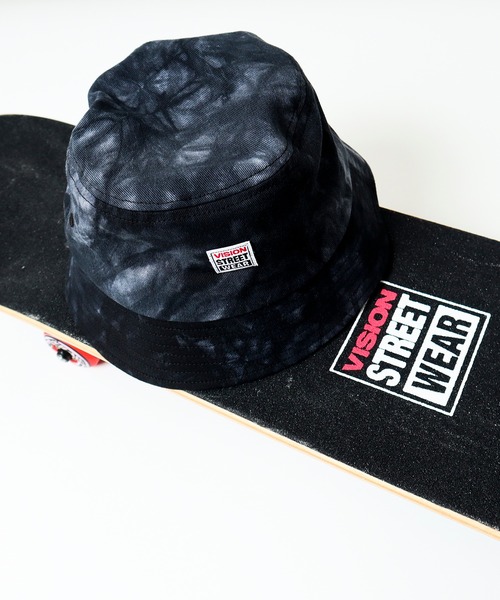 VISION STREET WEAR（ヴィジョンストリートウェア）の「【VISION STREET WEAR】タイダイ染バケットハット（ハット・メンズ・ブラック/グレー/サックスブルー・FREE）」の5枚目の写真