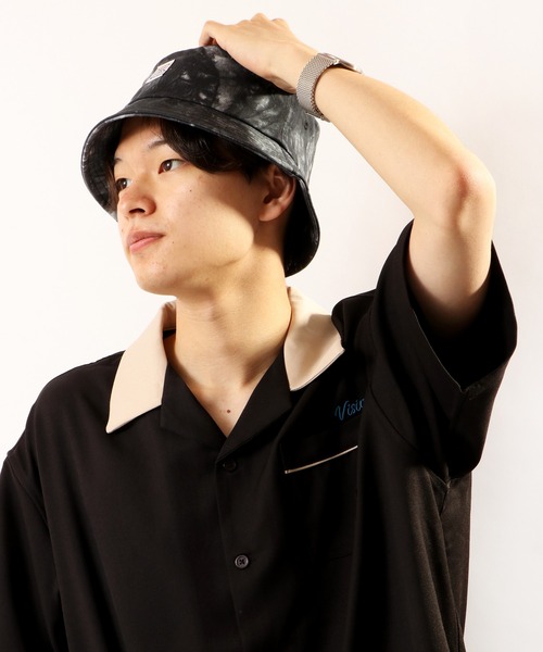 VISION STREET WEAR（ヴィジョンストリートウェア）の「【VISION STREET WEAR】タイダイ染バケットハット（ハット・メンズ・ブラック/グレー/サックスブルー・FREE）」の11枚目の写真