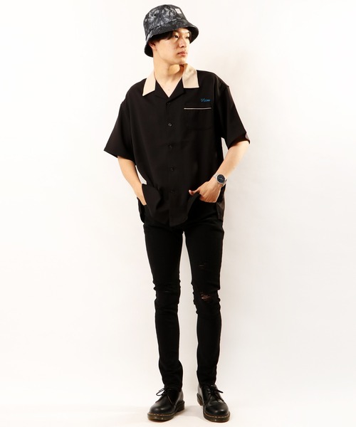 VISION STREET WEAR（ヴィジョンストリートウェア）の「【VISION STREET WEAR】タイダイ染バケットハット（ハット・メンズ・ブラック/グレー/サックスブルー・FREE）」の12枚目の写真