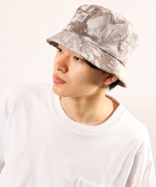 VISION STREET WEAR（ヴィジョンストリートウェア）の「【VISION STREET WEAR】タイダイ染バケットハット（ハット・メンズ・ブラック/グレー/サックスブルー・FREE）」の20枚目の写真