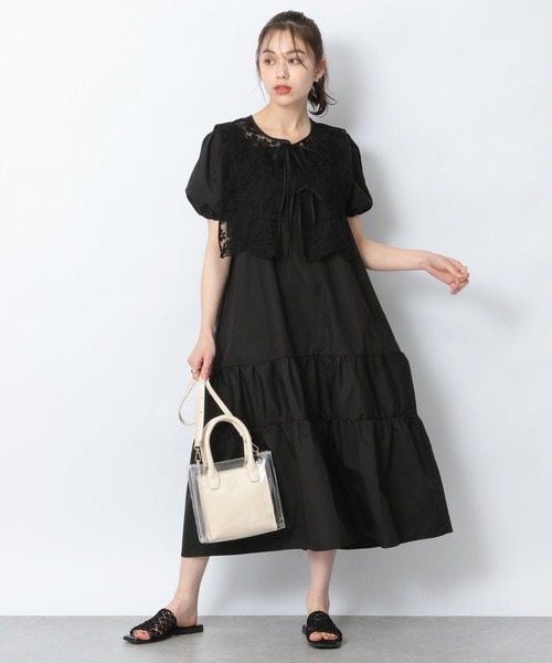 dearis ワンピース Heather（ヘザー）の「レースベストツキティアードワンピース