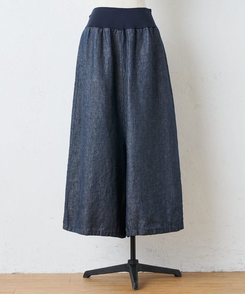 BEARDSLEY（ビアズリー）の「リネンデニムサルエルパンツ（その他パンツ・レディース・インディゴブルー・0/1/2）」の11枚目の写真