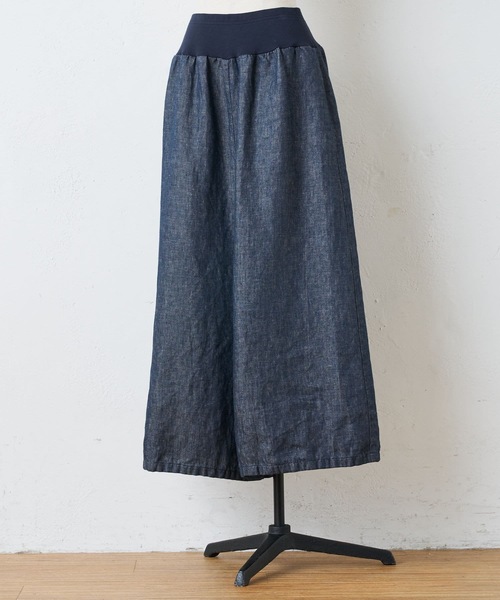 BEARDSLEY（ビアズリー）の「リネンデニムサルエルパンツ（その他パンツ・レディース・インディゴブルー・0/1/2）」の12枚目の写真