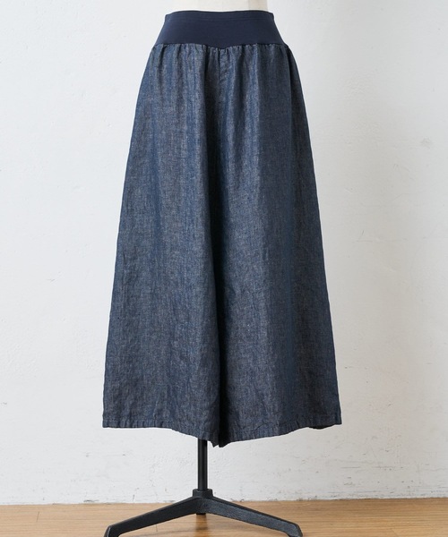 BEARDSLEY（ビアズリー）の「リネンデニムサルエルパンツ（その他パンツ・レディース・インディゴブルー・0/1/2）」の14枚目の写真