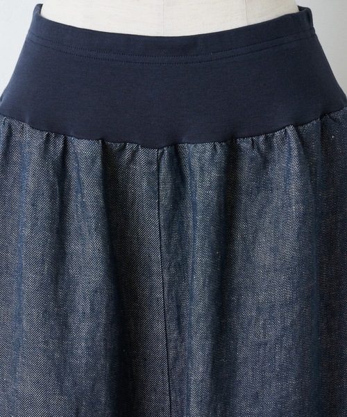 BEARDSLEY（ビアズリー）の「リネンデニムサルエルパンツ（その他パンツ・レディース・インディゴブルー・0/1/2）」の15枚目の写真