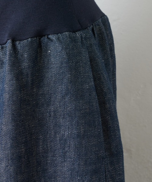 BEARDSLEY（ビアズリー）の「リネンデニムサルエルパンツ（その他パンツ・レディース・インディゴブルー・0/1/2）」の16枚目の写真