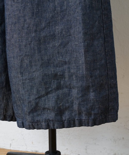 BEARDSLEY（ビアズリー）の「リネンデニムサルエルパンツ（その他パンツ・レディース・インディゴブルー・0/1/2）」の17枚目の写真