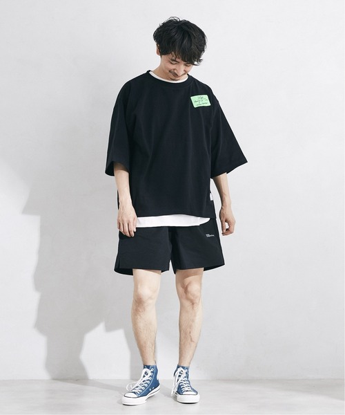 JOURNAL STANDARD relume(ジャーナルスタンダード レリューム)の「3XLヘビーウェイトビッグTシャツ(Tシャツ/カットソー・メンズ・ホワイト×ホワイト/ブラック/ライトグリーン/チャコールグレー/ホワイト・LARGE/XXX-LARGE)」の6枚目の写真