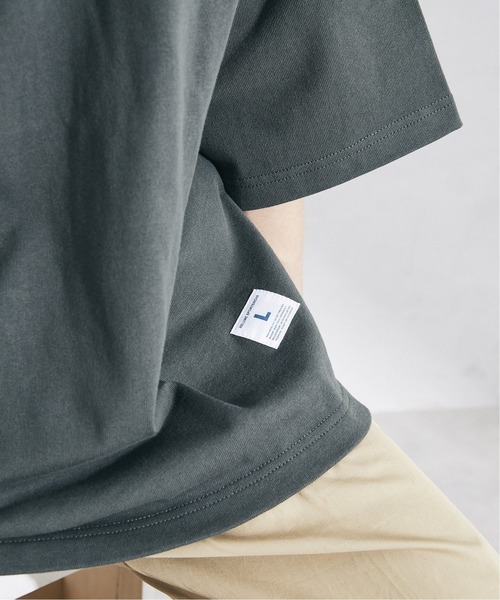 JOURNAL STANDARD relume(ジャーナルスタンダード レリューム)の「3XLヘビーウェイトビッグTシャツ(Tシャツ/カットソー・メンズ・ホワイト×ホワイト/ブラック/ライトグリーン/チャコールグレー/ホワイト・LARGE/XXX-LARGE)」の7枚目の写真