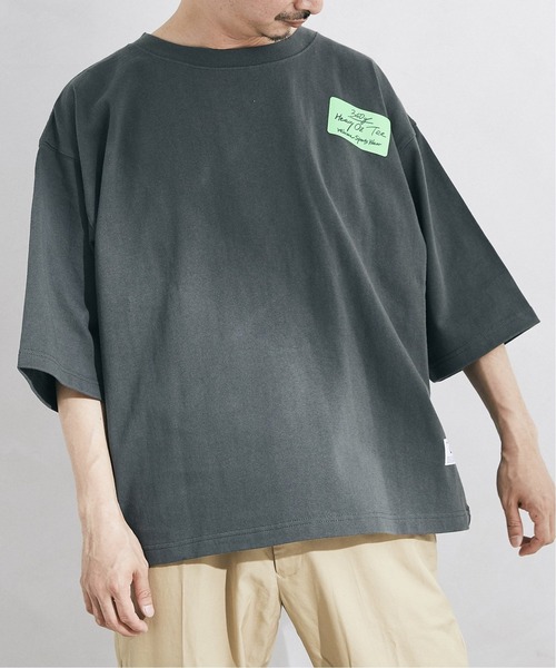 JOURNAL STANDARD relume(ジャーナルスタンダード レリューム)の「3XLヘビーウェイトビッグTシャツ(Tシャツ/カットソー・メンズ・ホワイト×ホワイト/ブラック/ライトグリーン/チャコールグレー/ホワイト・LARGE/XXX-LARGE)」の12枚目の写真