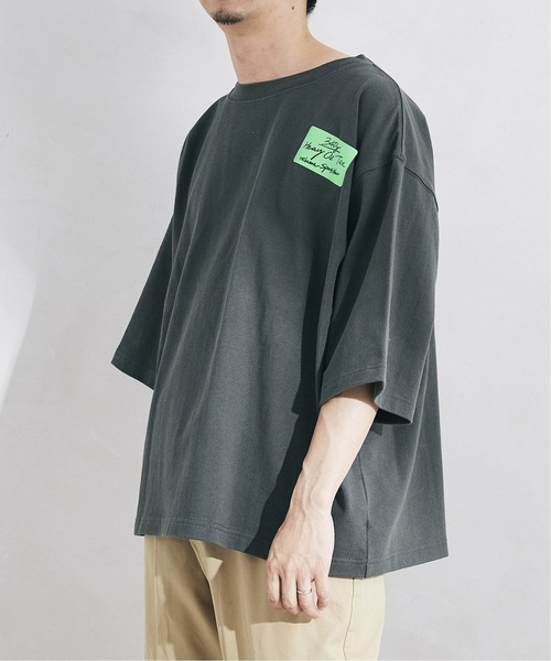 JOURNAL STANDARD relume(ジャーナルスタンダード レリューム)の「3XLヘビーウェイトビッグTシャツ(Tシャツ/カットソー・メンズ・ホワイト×ホワイト/ブラック/ライトグリーン/チャコールグレー/ホワイト・LARGE/XXX-LARGE)」の17枚目の写真