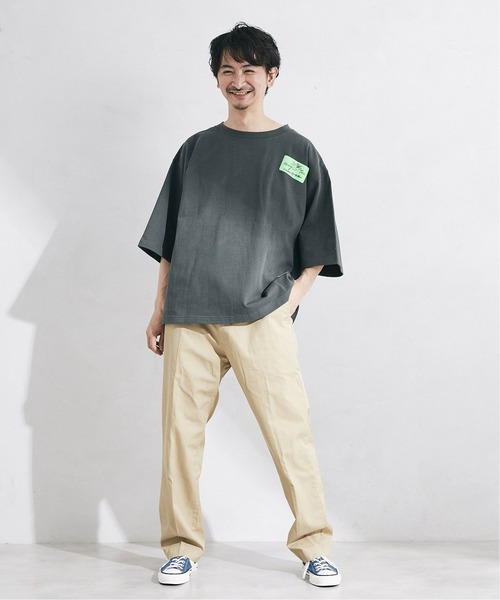 JOURNAL STANDARD relume(ジャーナルスタンダード レリューム)の「3XLヘビーウェイトビッグTシャツ(Tシャツ/カットソー・メンズ・ホワイト×ホワイト/ブラック/ライトグリーン/チャコールグレー/ホワイト・LARGE/XXX-LARGE)」の20枚目の写真