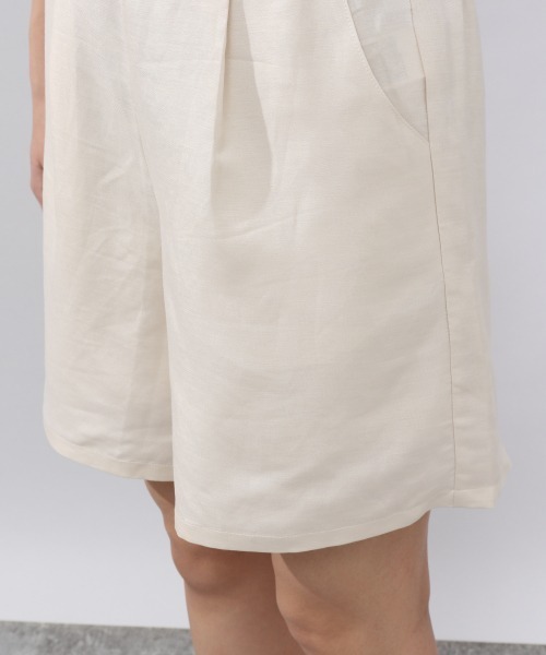 JEANASIS（ジーナシス）の「【WEB限定】セットアップショートパンツ【SETUP対応】/952714（その他パンツ・レディース・ブラック/アイボリー/ベージュ・FREE）」の7枚目の写真