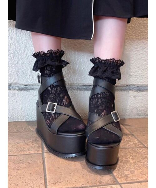 EATME（イートミー）の「クロスサンダル（サンダル・レディース・ブラック/クリーム・S/M/L）」の8枚目の写真