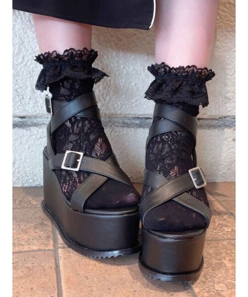 EATME（イートミー）の「クロスサンダル（サンダル・レディース・ブラック/クリーム・S/M/L）」の13枚目の写真