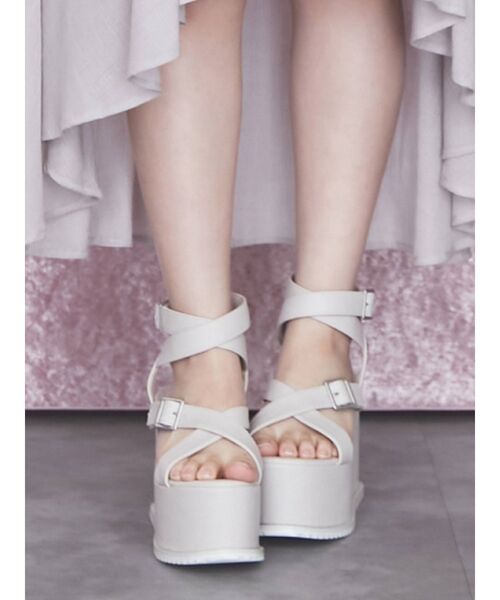 EATME（イートミー）の「クロスサンダル（サンダル・レディース・ブラック/クリーム・S/M/L）」の9枚目の写真