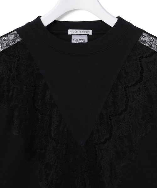 CAMBER(キャンバー)の「【CAMBER×VIOLETTE ROOM】レースTEE BLACK(Tシャツ/カットソー・レディース・ブラック・FREE)」の6枚目の写真