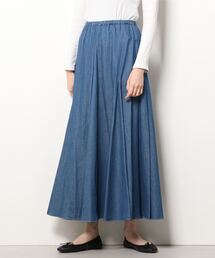 Munich | Munich（ミューニック）ウォッシュ4ozライトデニム サーキュラーマキシスカート /MN211S11(スカート)
