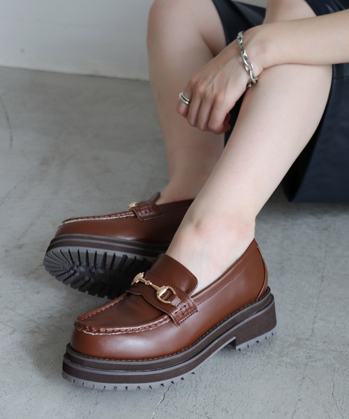 EVOL(イーボル)の「【EVOL】 ビットローファー IR9597(ローファー・レディース・ブラック/ブラウン・22.5cm/23.5cm/24.5cm/23.0cm/24.0cm/22.0cm)」の6枚目の写真