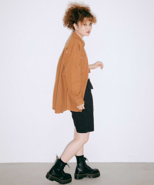 X-girl（エックスガール）の「EASY HALF PANTS（その他パンツ・レディース・ホワイト/ブラック/パープル・S/M/XS）」の17枚目の写真