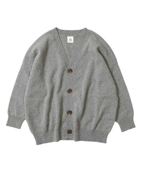 devirock（デビロック）の「コットン混リラックスカーディガン（カーディガン/ボレロ・キッズ・ブラック/ヘザーチャコール/ライトカーキ/ベージュ/杢グレー/ライトブラウン・150cm/140cm/160cm/120cm/110cm/100cm/130cm）」の12枚目の写真