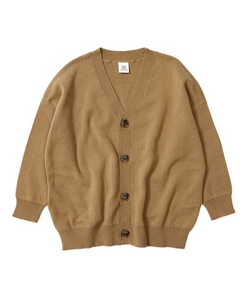 devirock（デビロック）の「コットン混リラックスカーディガン（カーディガン/ボレロ・キッズ・ブラック/ヘザーチャコール/ライトカーキ/ベージュ/杢グレー/ライトブラウン・150cm/140cm/160cm/120cm/110cm/100cm/130cm）」の14枚目の写真