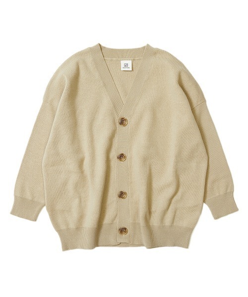 devirock（デビロック）の「コットン混リラックスカーディガン（カーディガン/ボレロ・キッズ・ブラック/ヘザーチャコール/ライトカーキ/ベージュ/杢グレー/ライトブラウン・150cm/140cm/160cm/120cm/110cm/100cm/130cm）」の15枚目の写真