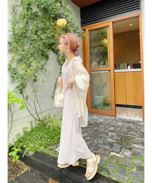 JUMELLE（ジュメロ）の「フラワーキャミワンピース（ワンピース・レディース・ピンク/ブルー・FREE）」の5枚目の写真