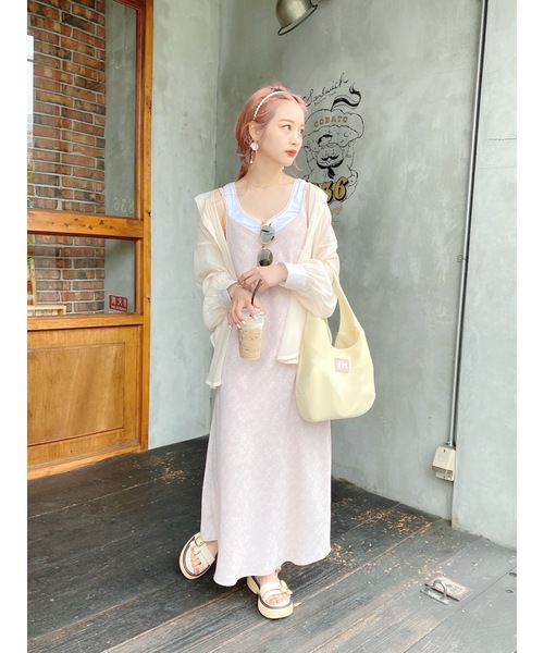 JUMELLE（ジュメロ）の「フラワーキャミワンピース（ワンピース・レディース・ピンク/ブルー・FREE）」の8枚目の写真