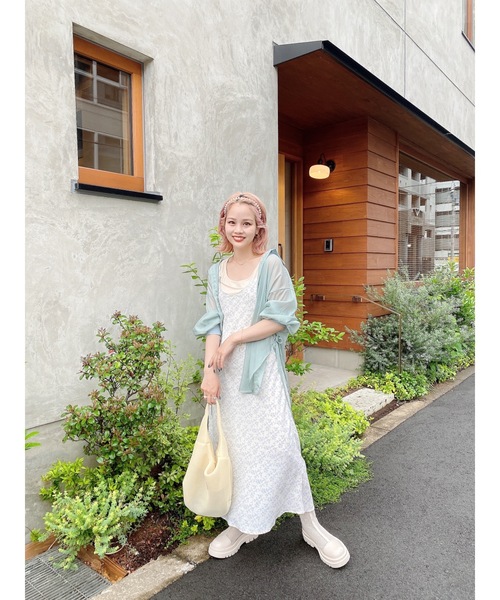 JUMELLE（ジュメロ）の「フラワーキャミワンピース（ワンピース・レディース・ピンク/ブルー・FREE）」の16枚目の写真