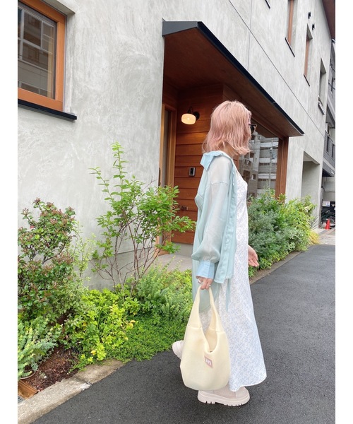 JUMELLE（ジュメロ）の「フラワーキャミワンピース（ワンピース・レディース・ピンク/ブルー・FREE）」の20枚目の写真