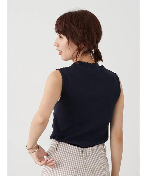 earth music&ecology（アースミュージックアンドエコロジー）の「ハイネックメローリブプルオーバー(ノースリブ) ＊（Tシャツ/カットソー・レディース・モカ/ミント/ブラック/ピンクベージュ/ネイビー/アイボリー・M/S）」の17枚目の写真