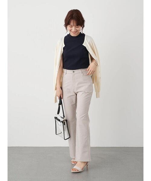 earth music&ecology（アースミュージックアンドエコロジー）の「ハイネックメローリブプルオーバー(ノースリブ) ＊（Tシャツ/カットソー・レディース・モカ/ミント/ブラック/ピンクベージュ/ネイビー/アイボリー・M/S）」の18枚目の写真